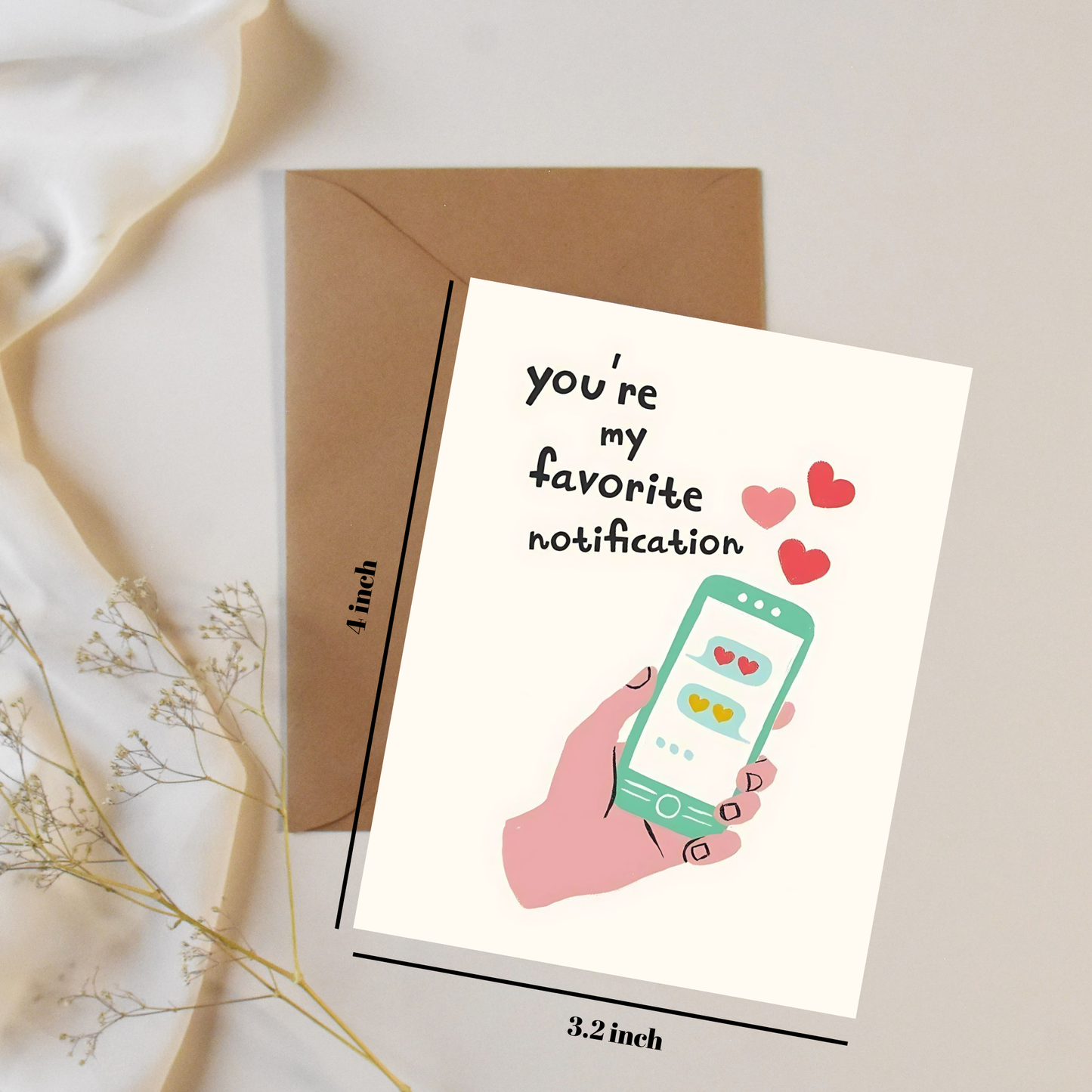 Favorite notification - Greeting card