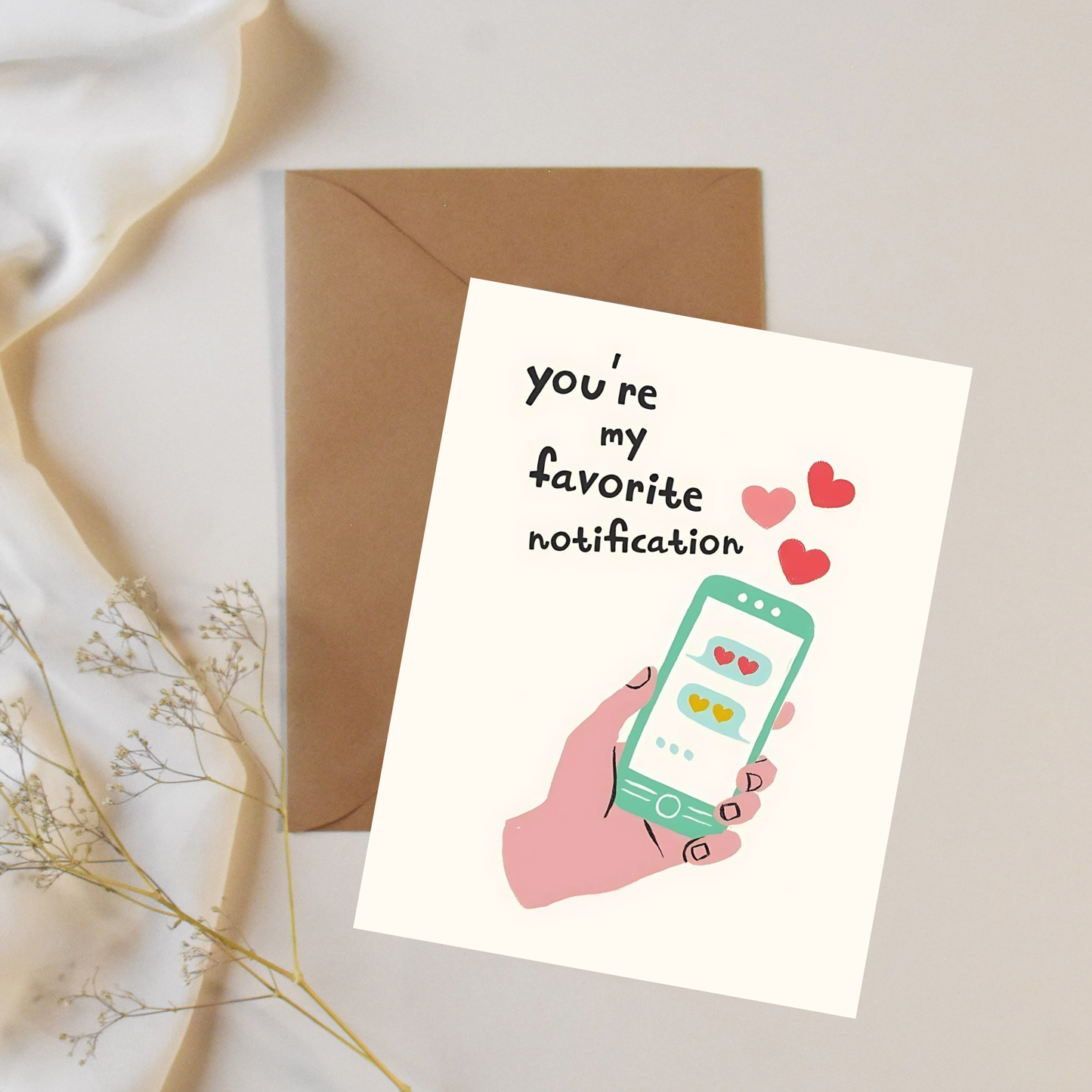 Favorite notification - Greeting card