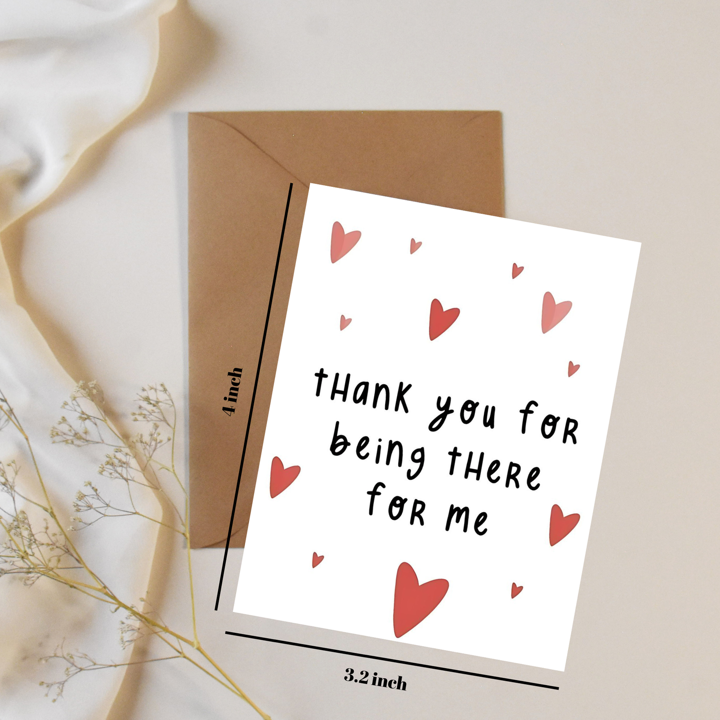 Thankyou for being there - Greeting card