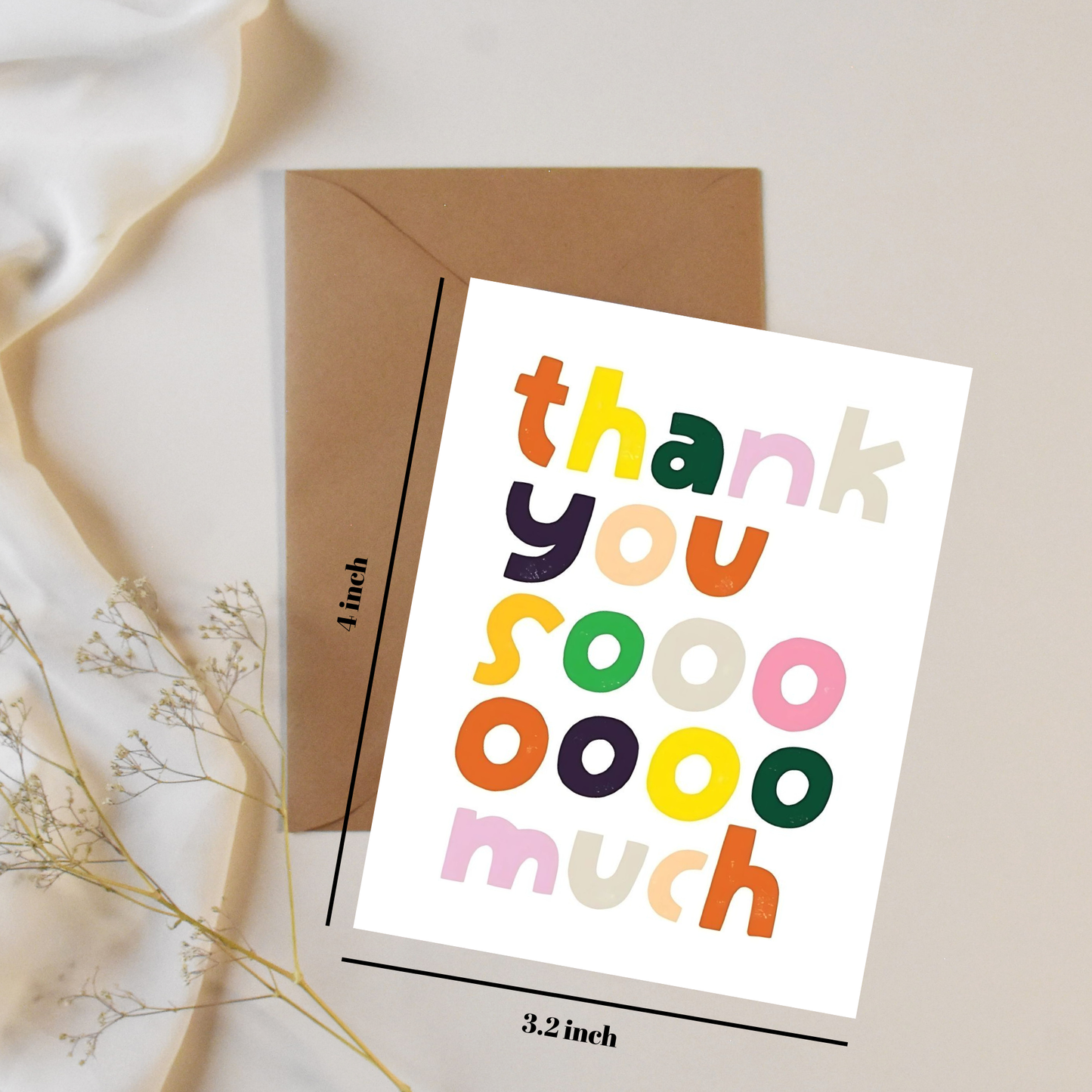 Thankyou so much - Greeting card