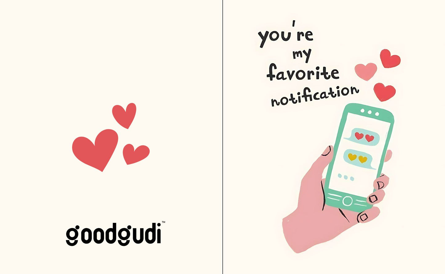 Favorite notification - Greeting card