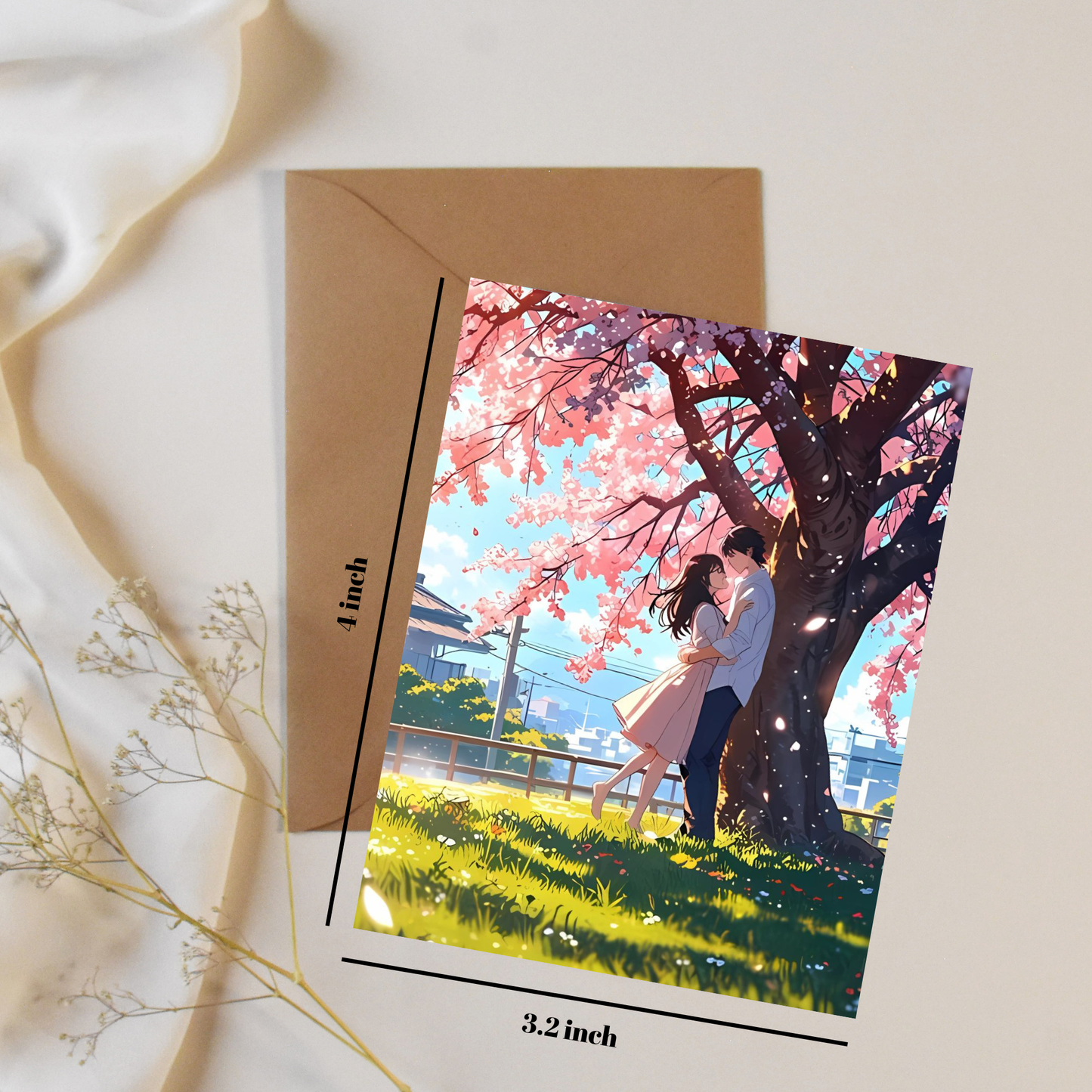 Sakura love - Greeting card