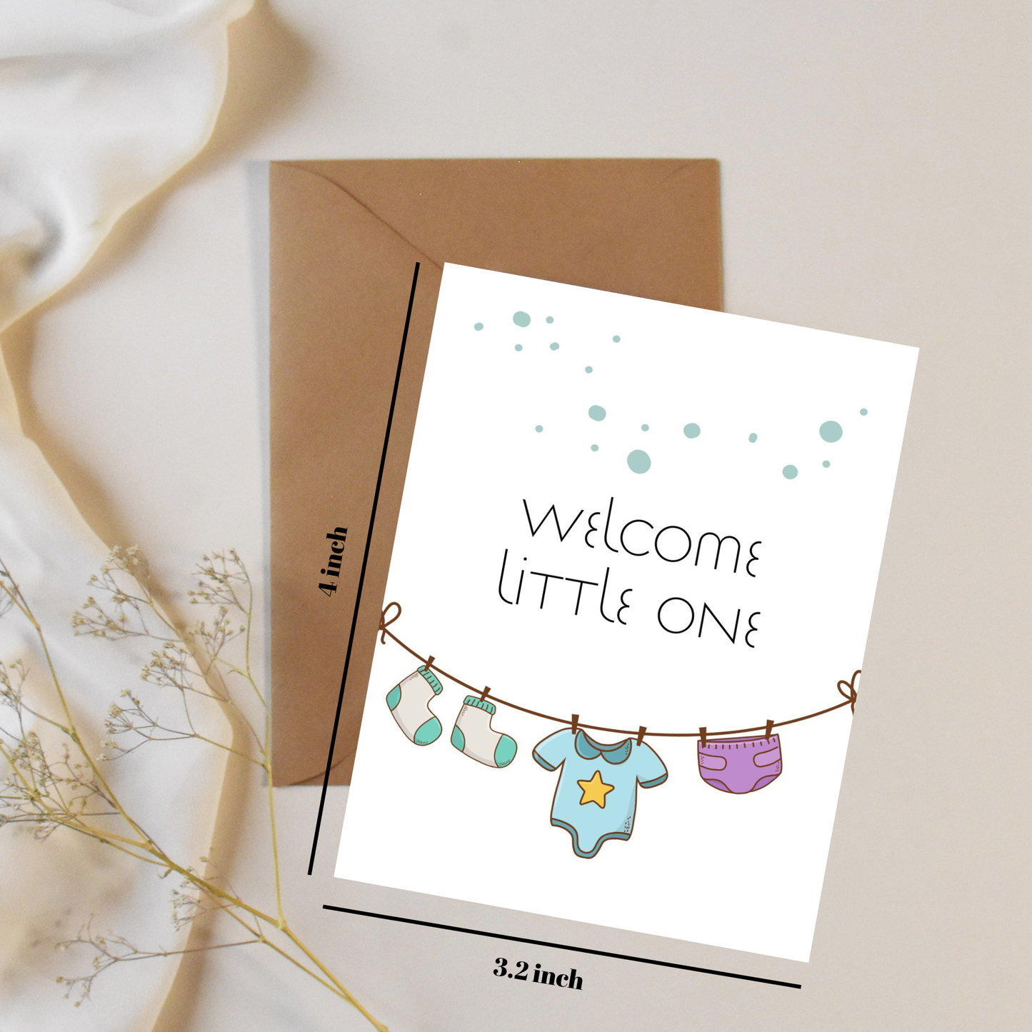 Welcome little one - Greeting card