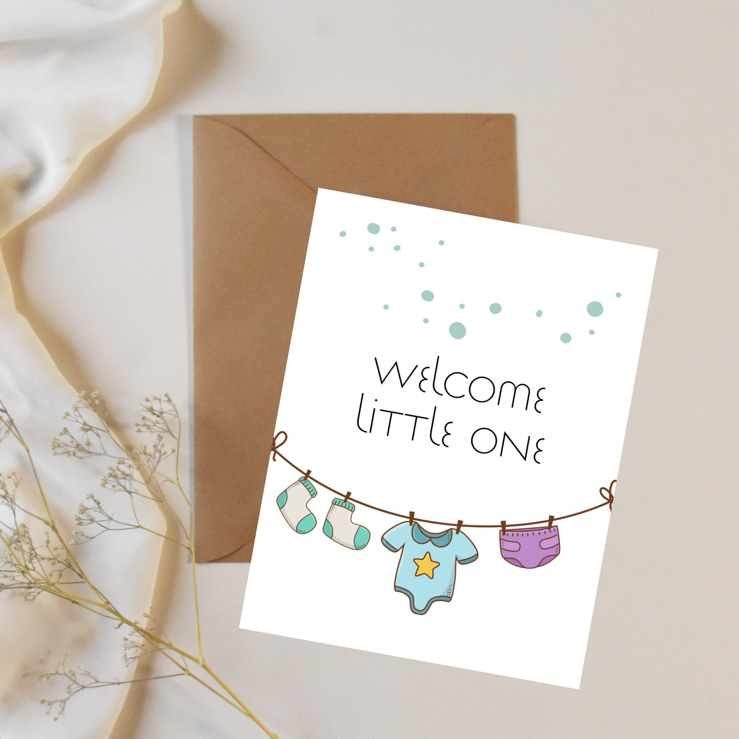 Welcome little one - Greeting card