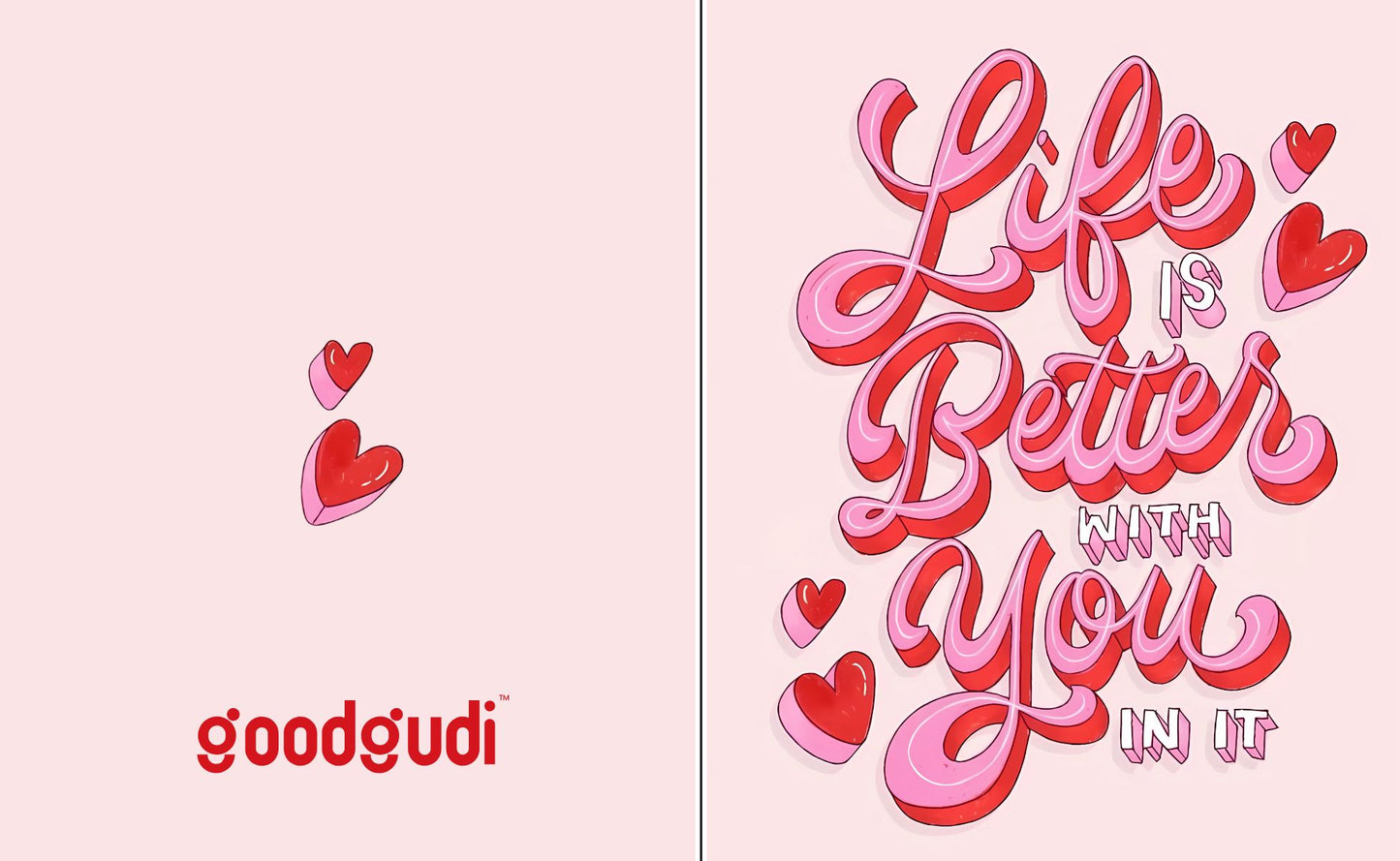 Life is better with you in it - Greeting card