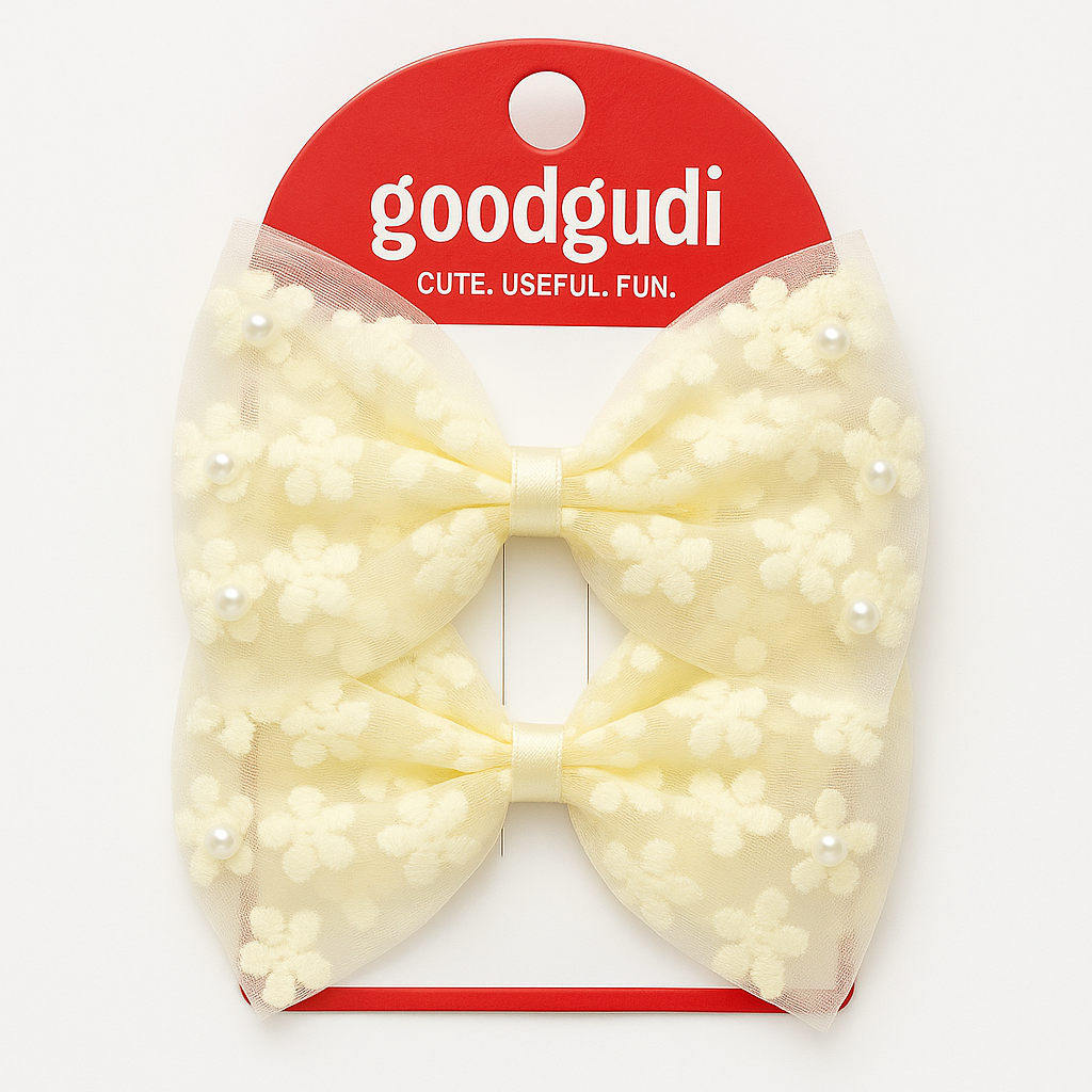 Hair Clip - Pearl Bow