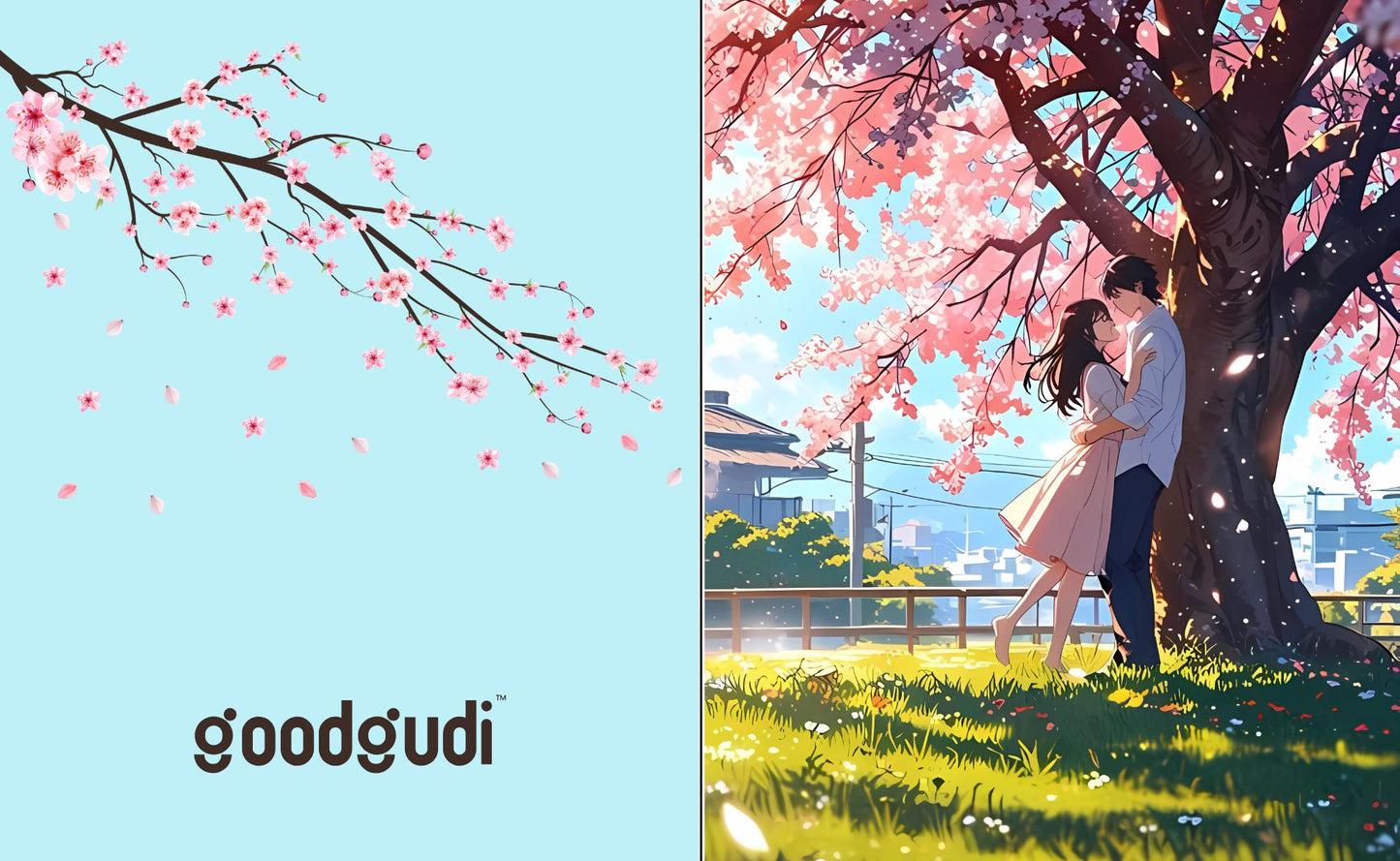 Sakura love - Greeting card