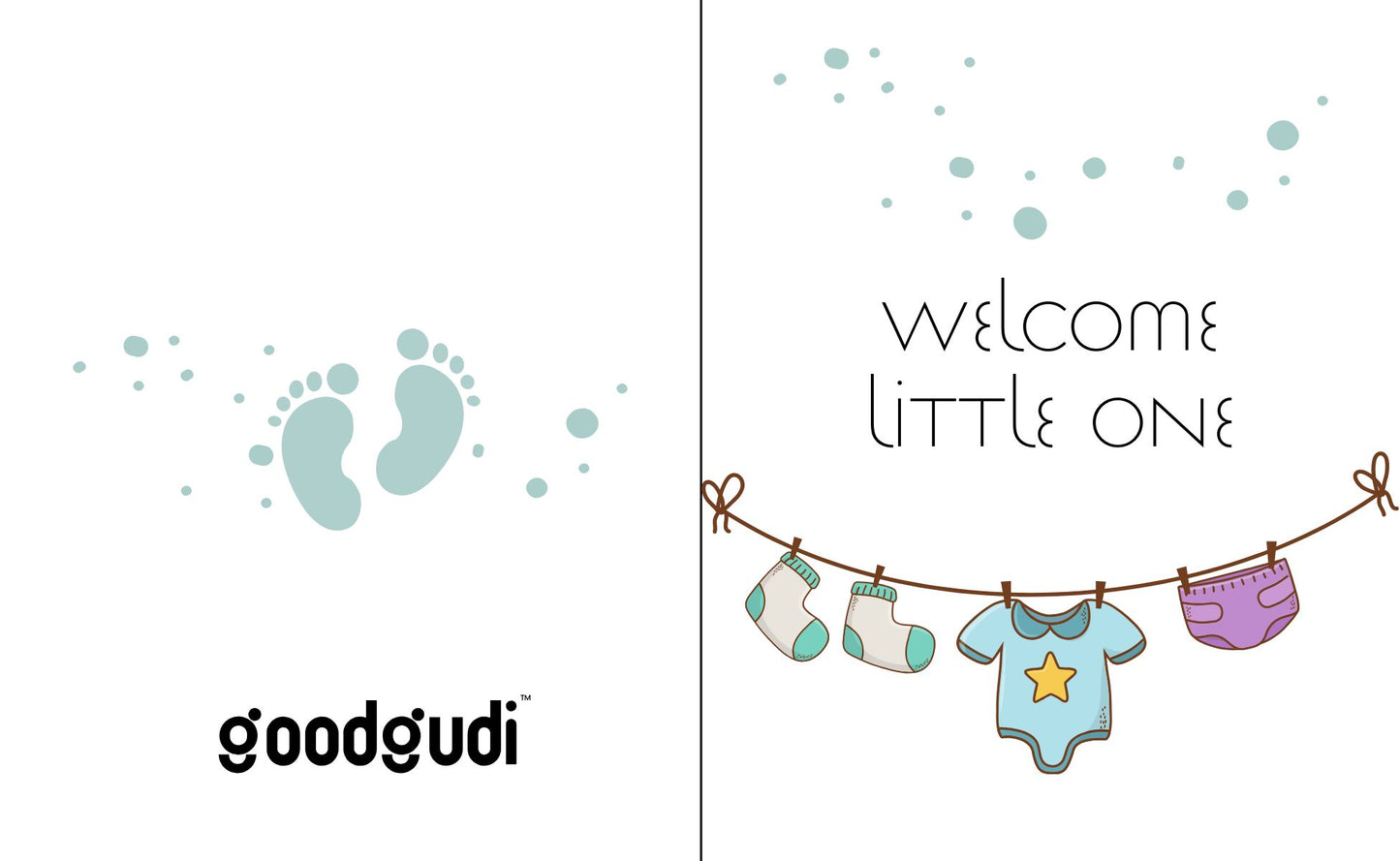 Welcome little one - Greeting card