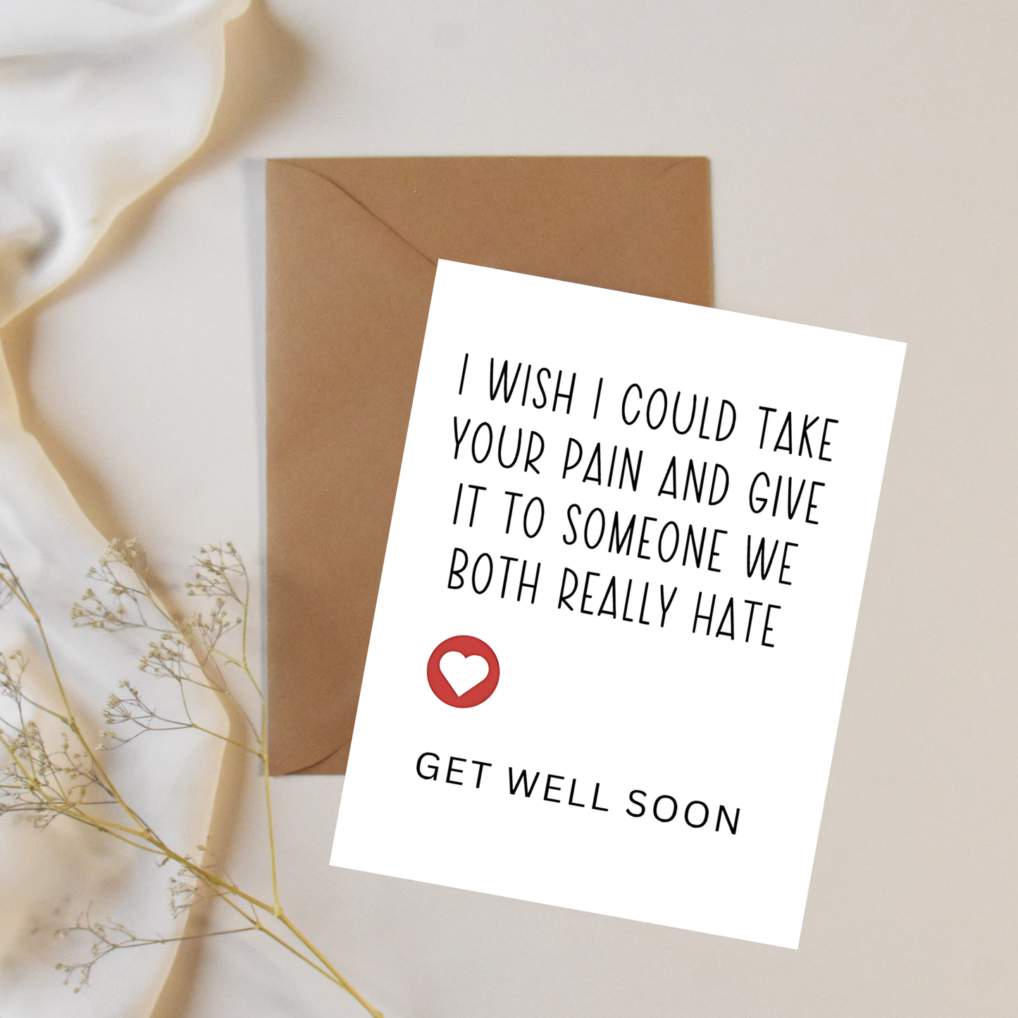 Get well soon - Greeting card