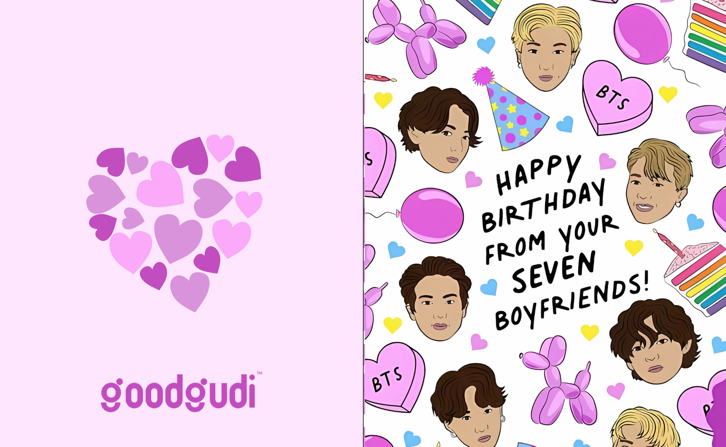 Birthday with BTS - Greeting card