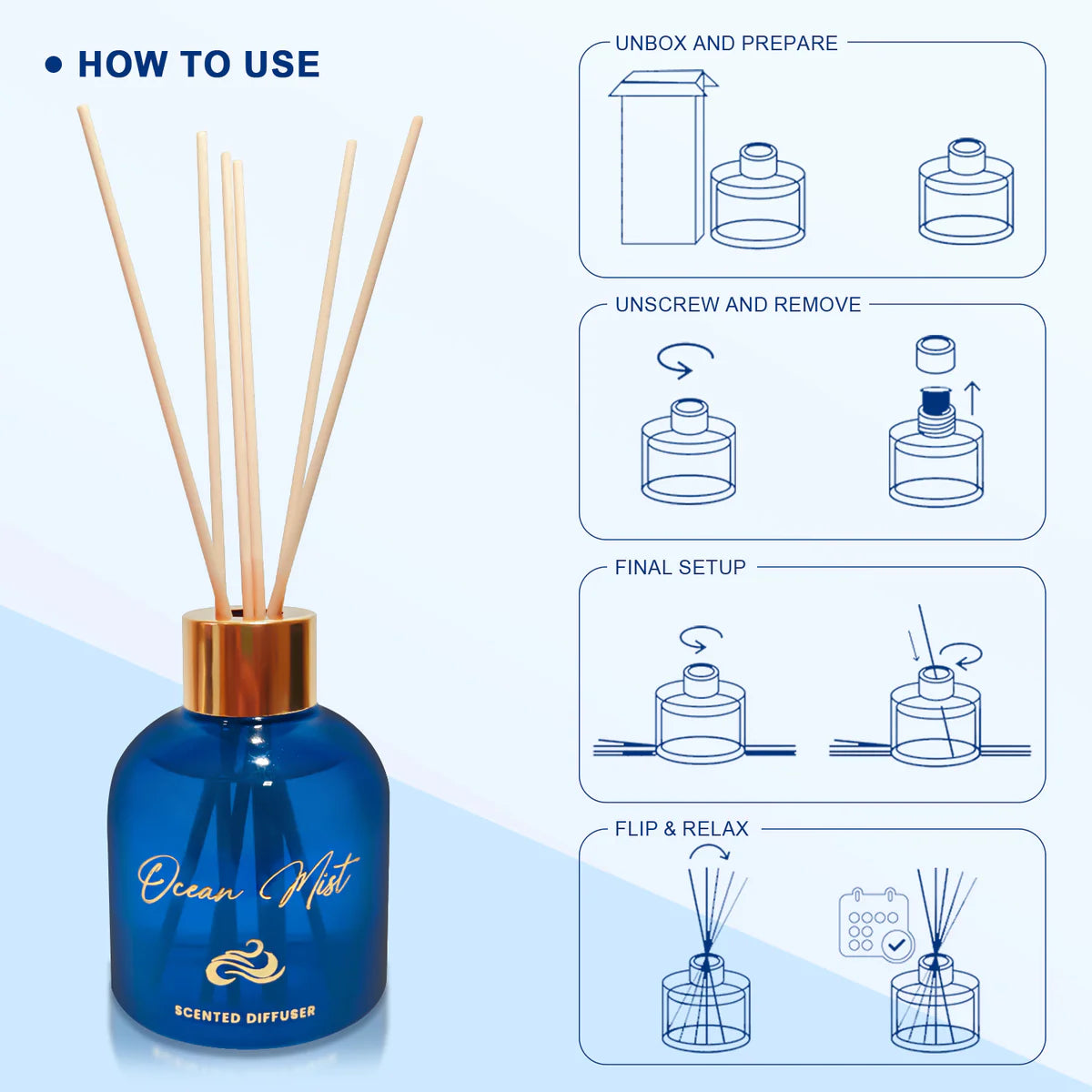 Oriental Reed Diffuser - Ocean Mist