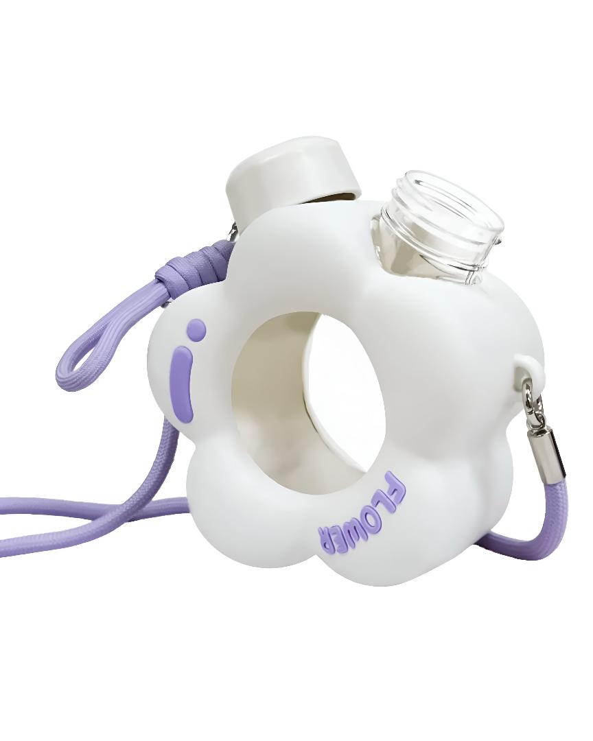 Kids Bottle - Flower White