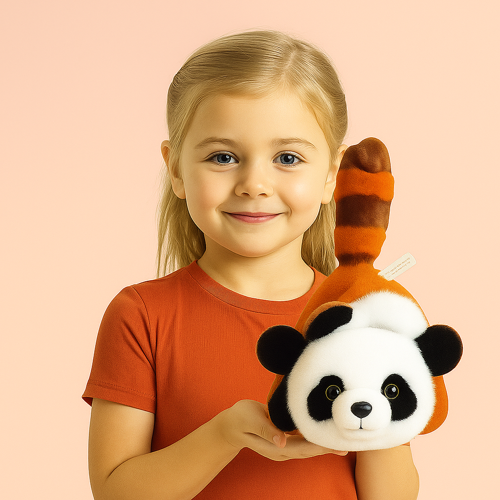 Soft Toy Reversible - Panda/Red Panda