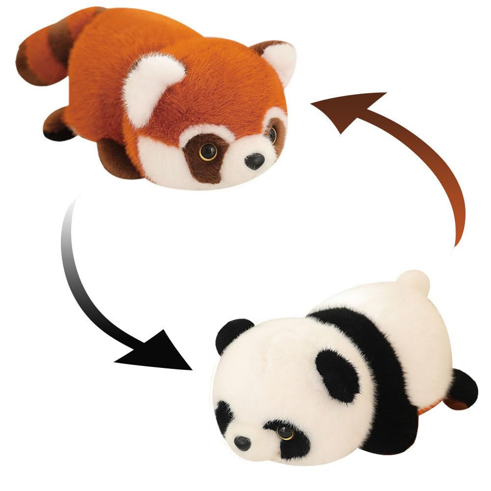 Soft Toy Reversible - Panda/Red Panda