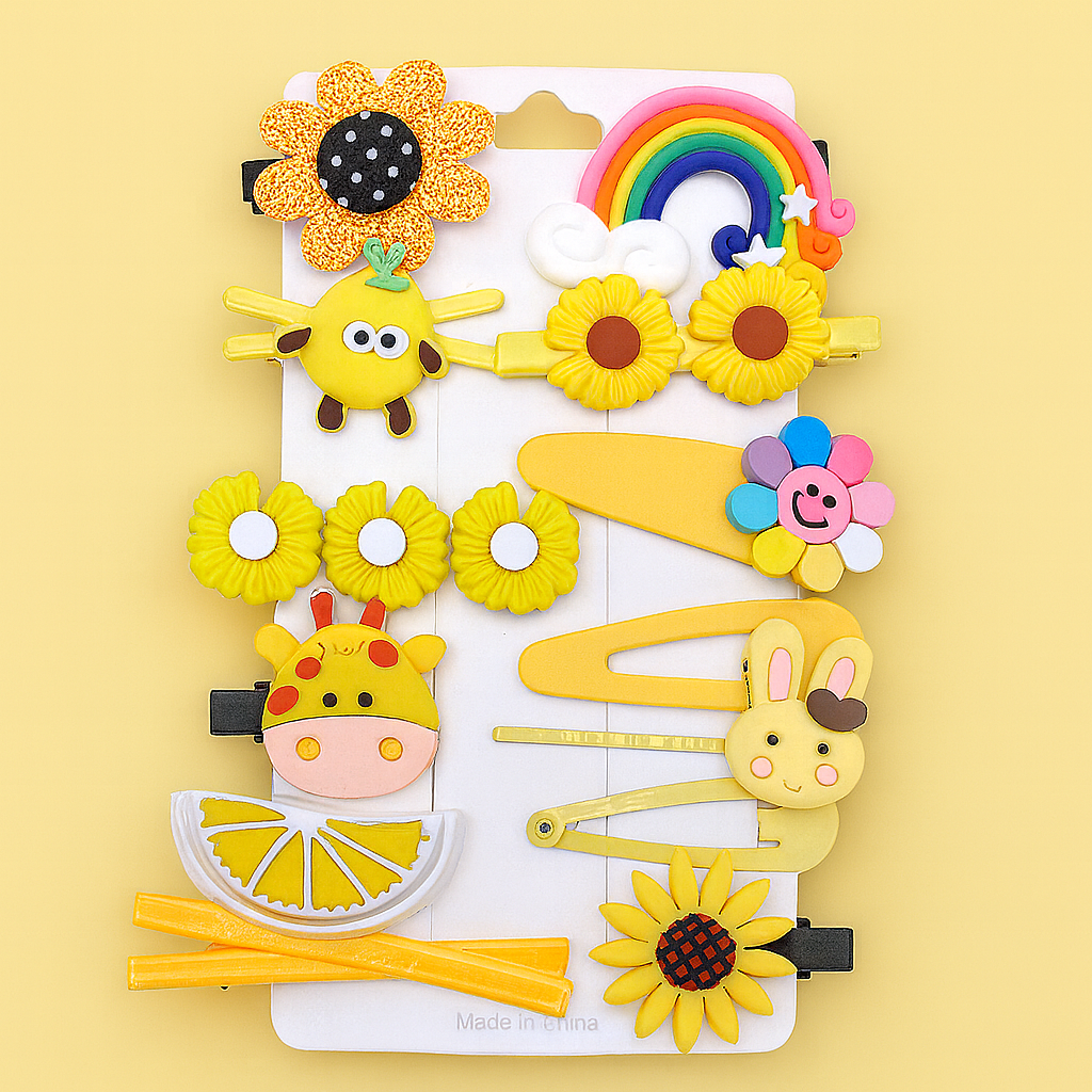 Kids Hair Clip Sun Shine