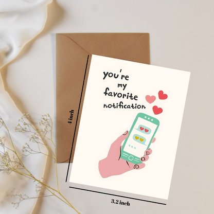 Favorite notification -  Greeting card
