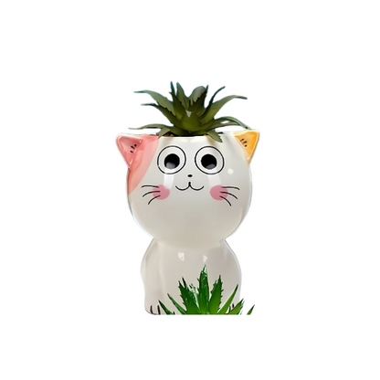Cute Cats Faux Planter