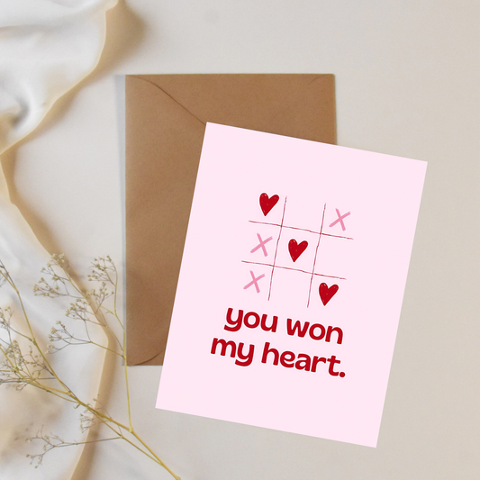 Cross hearts - Greeting card