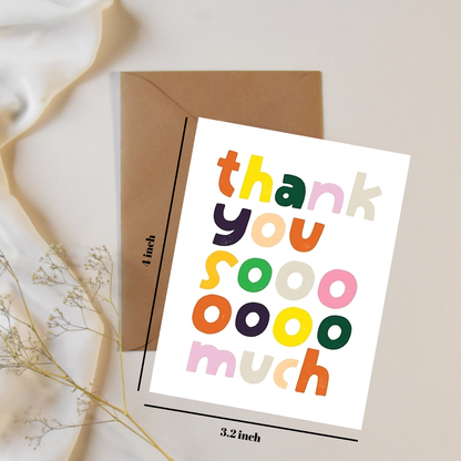 Thankyou so much - Greeting card
