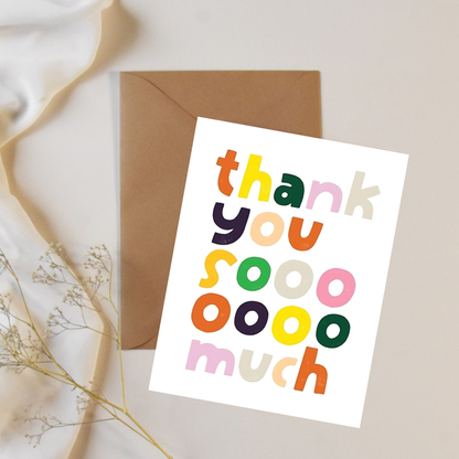 Thankyou so much - Greeting card