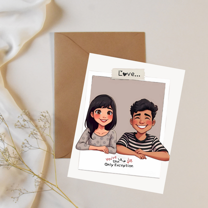 Only exception - Greeting card