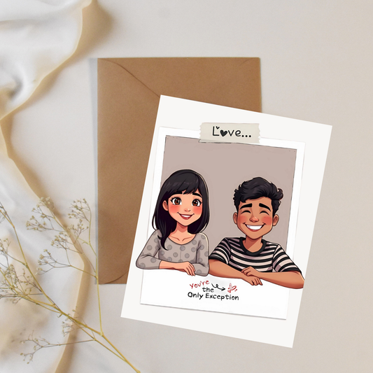 Only exception - Greeting card