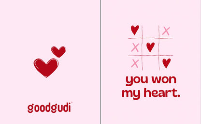 Cross hearts - Greeting card