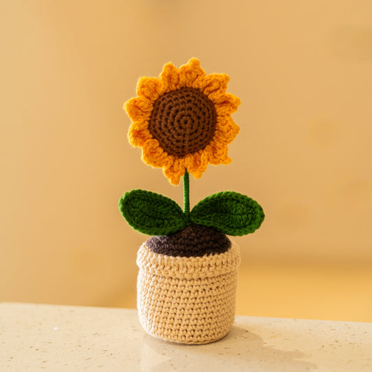 Crochet - Sunflower Pot