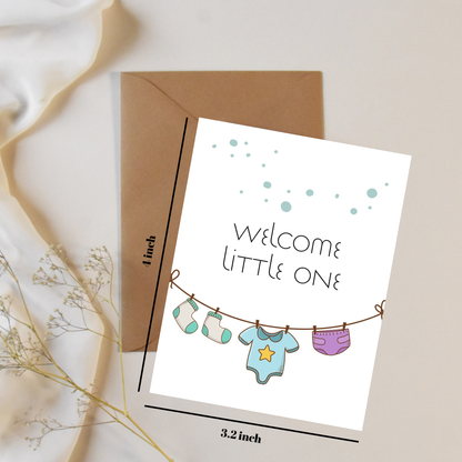 Welcome little one - Greeting card