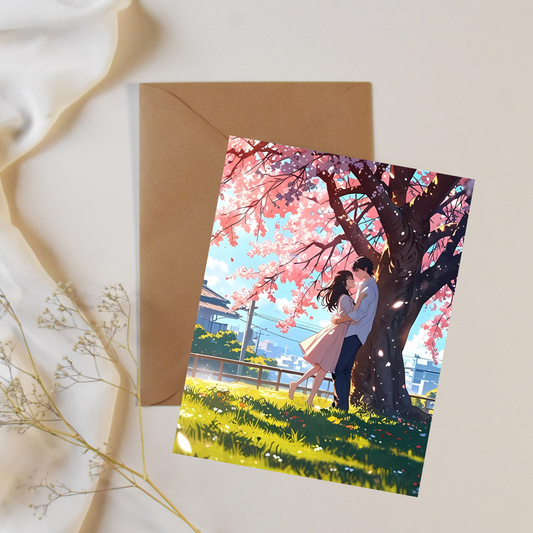 Sakura love - Greeting card