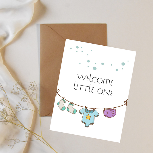 Welcome little one - Greeting card