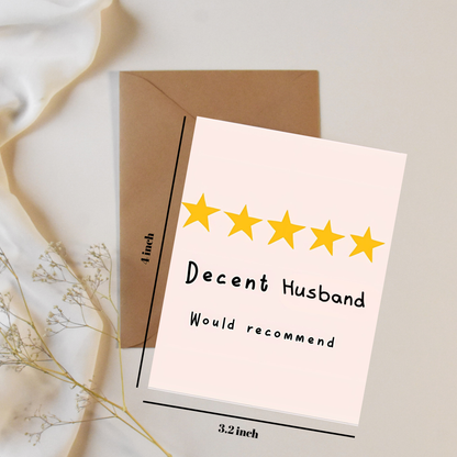 Husband - Greeting card