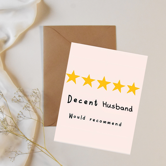 Husband - Greeting card