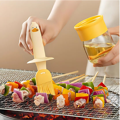 Oil Dispenser with Silicone Brush