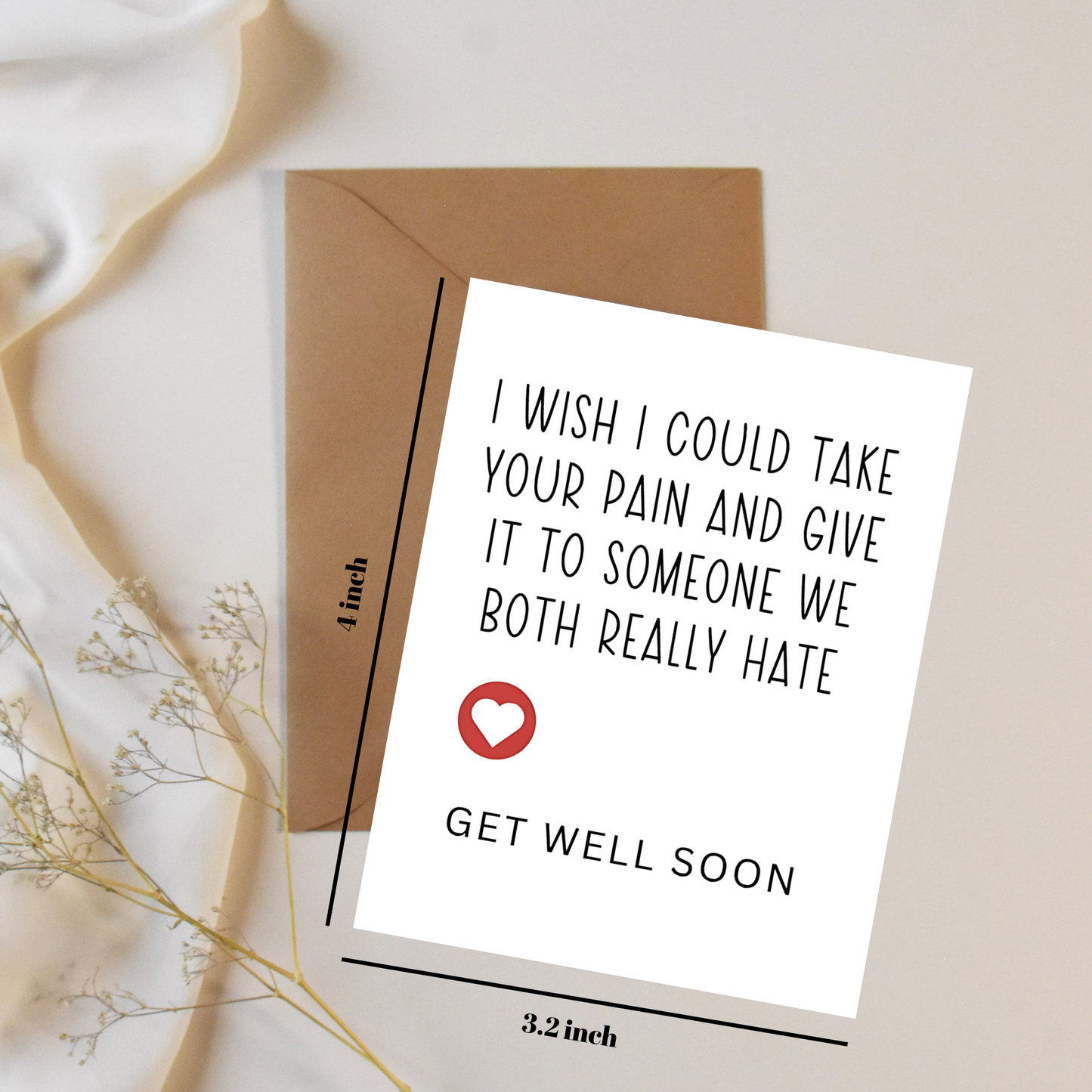 Get well soon - Greeting card