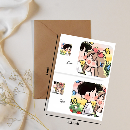 Love you - greeting card