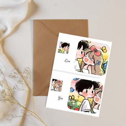 Love you - greeting card