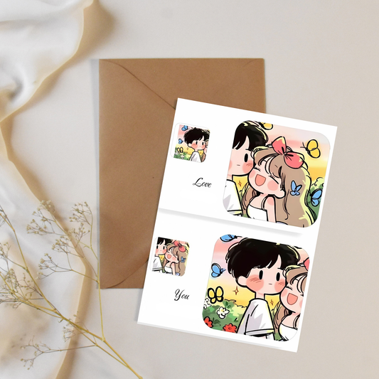 Love you - greeting card
