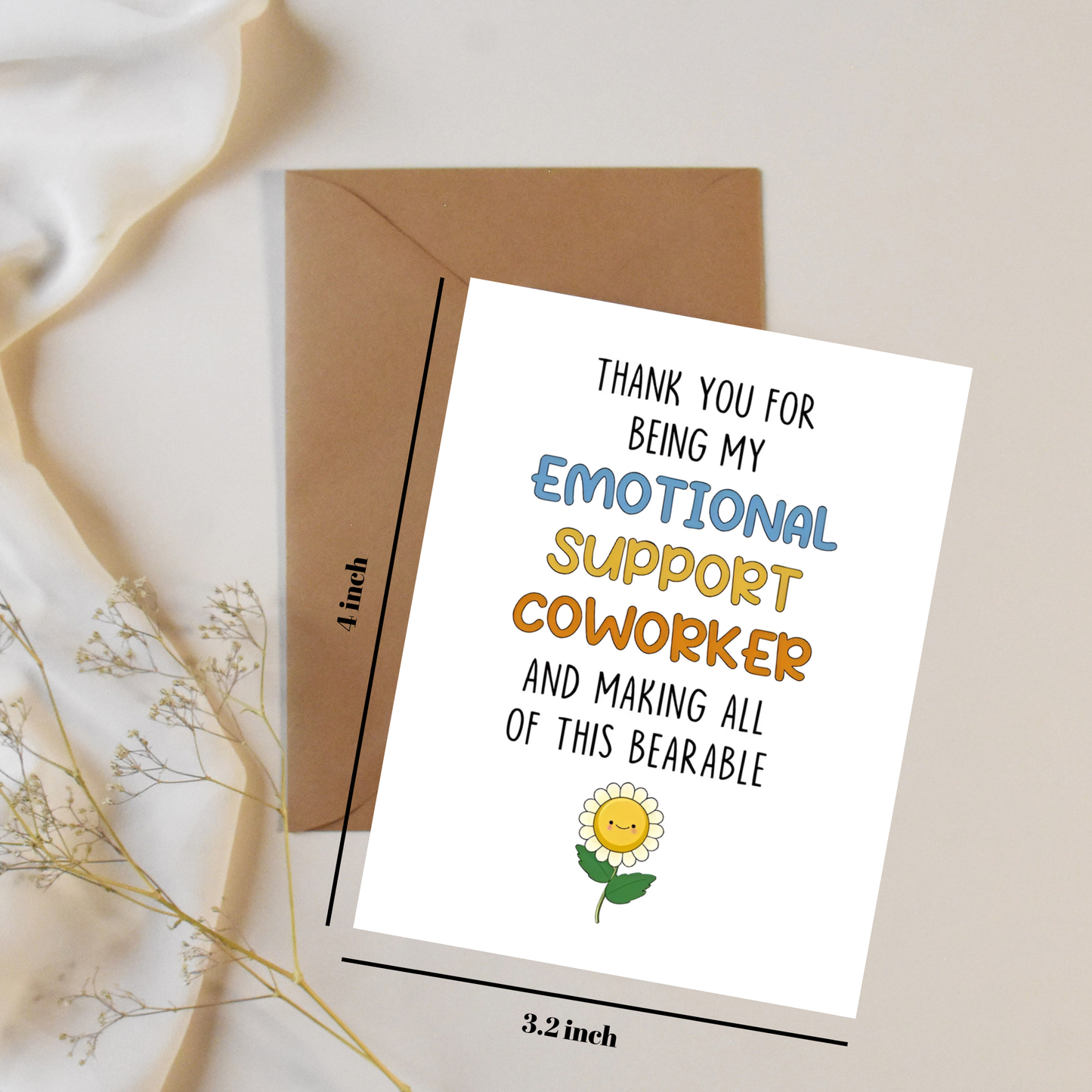 Emotional support - Greeting card