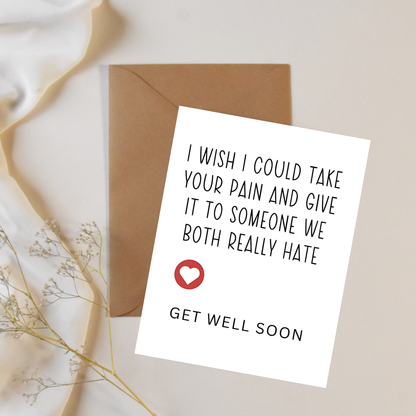 Get well soon - Greeting card