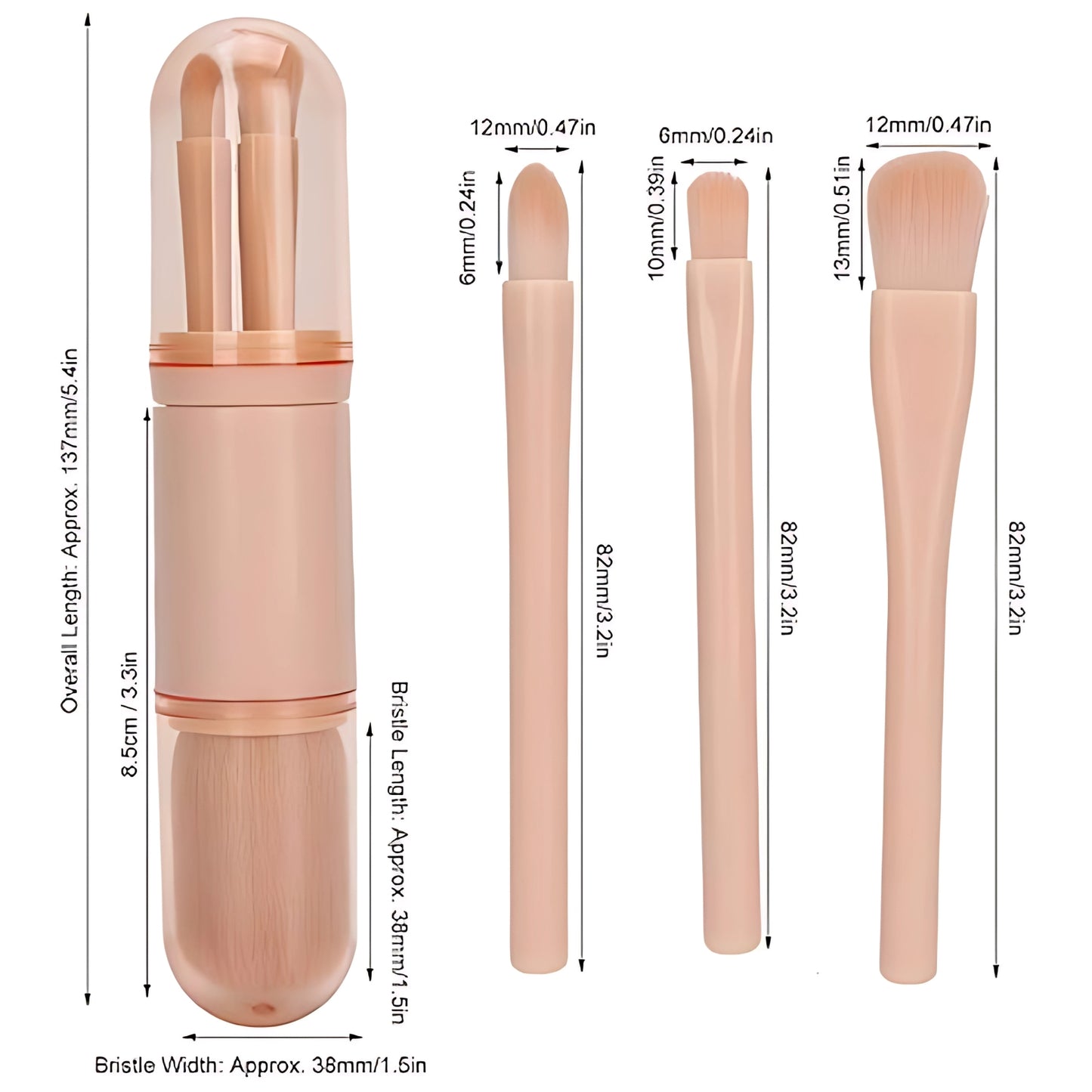 Travel Make-up brush set