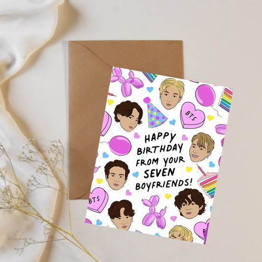 Birthday with BTS - Greeting card