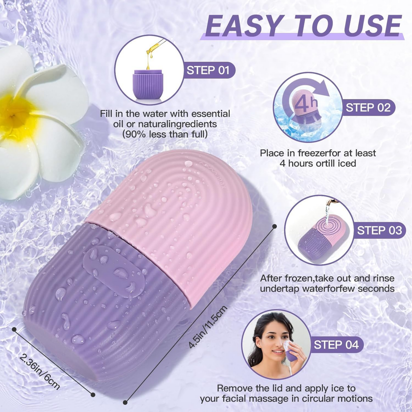 Face Ice Roller - Purple