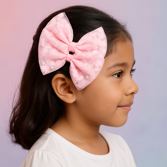Hair Clip - Pearl Bow
