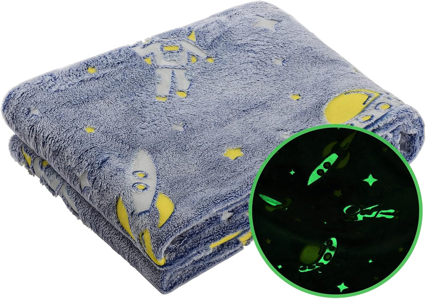 Super Soft Glow Blanket - Space