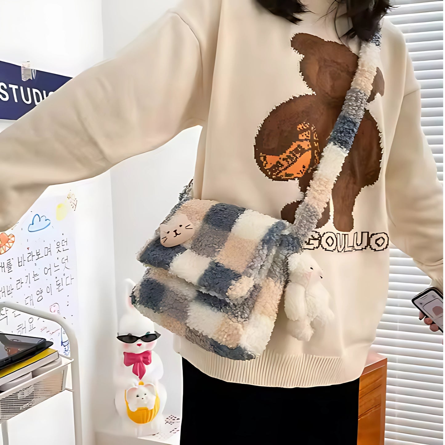 Plushie sling bag