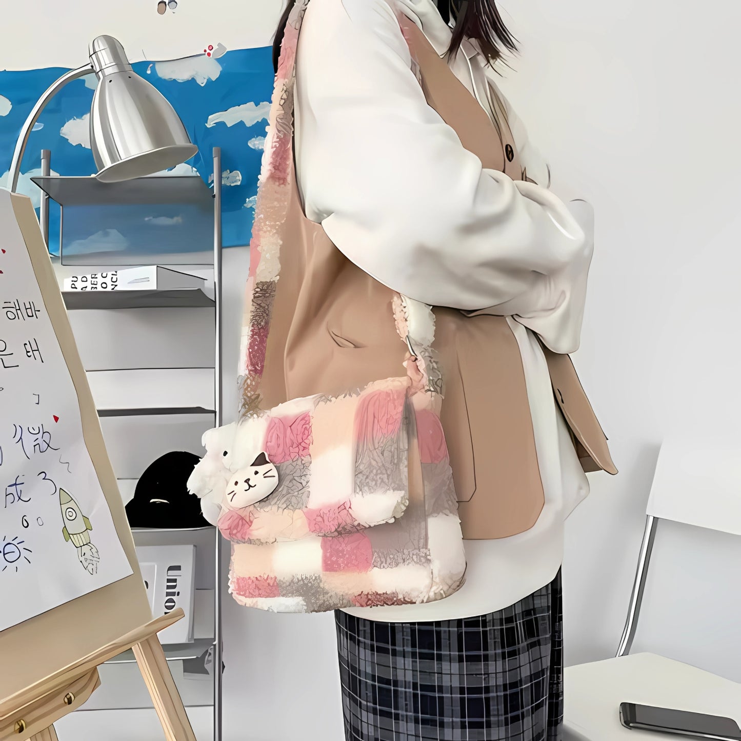 Plushie sling bag