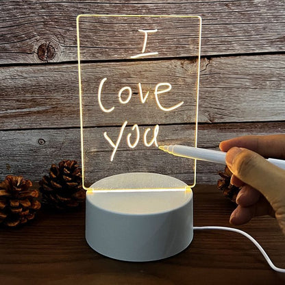 Acrylic LED Note Stand