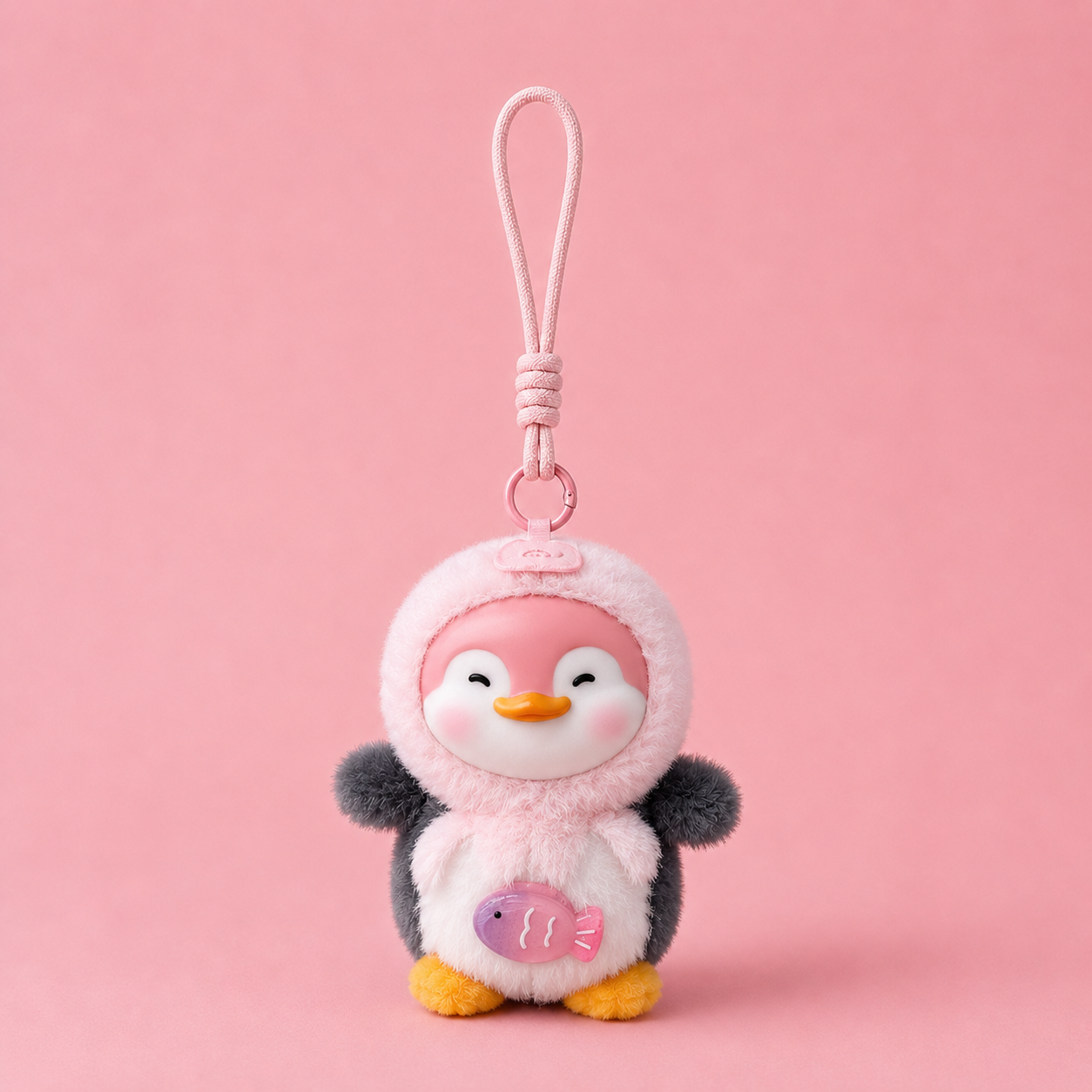 Bag Penguin Friend Plush Charm - Image 1