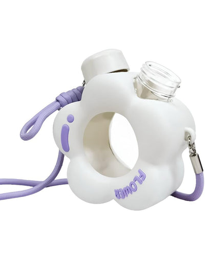 Kids Bottle - Flower White